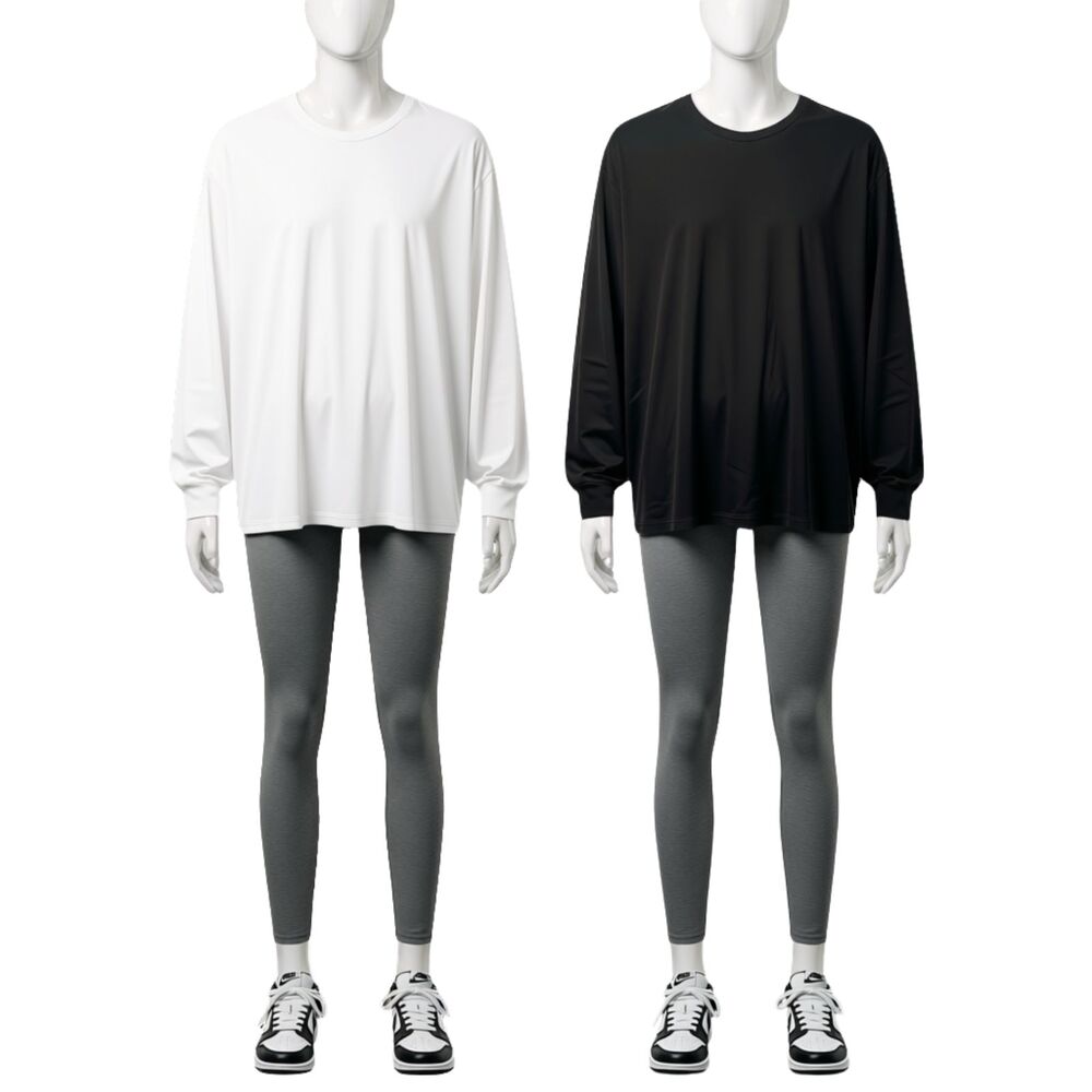 ZYIA Active Cooling Tops Bundle White Black Loose Fit Size 2XL